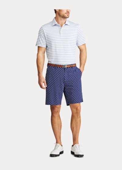 Maletero Ralph Lauren Hombre Azul Marino / Blancos - Classic Fit Golf - KZWSQ0413